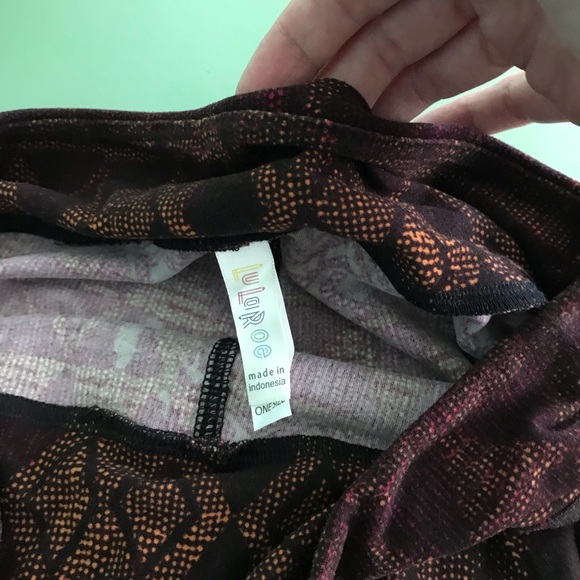 Lularoe Unicorn Leggings. One size. Aztec print. - Picture 2 of 7